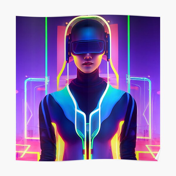 Trendy Cyberpunk Simulation Premium Matte Vertical Posters Designs 2023