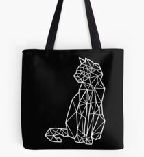 Geometric Cat Tote Bag