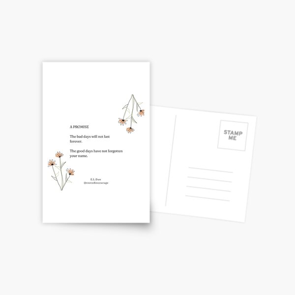 A Reminder & A Promise Postcard