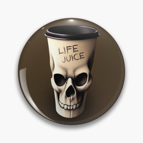 Item preview, Coffee Cup Mug Halloween Skull Spooky Life Juice Funny Horror Goth designed and sold by PHZTees.