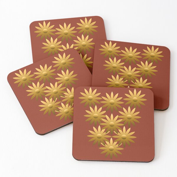 Item preview, Golden flowers designed and sold by Laura Greco.