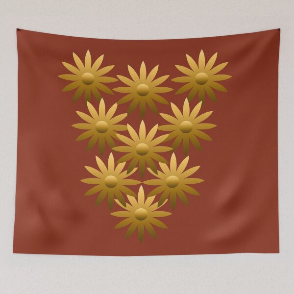 Item preview, Golden flowers designed and sold by Laura Greco.