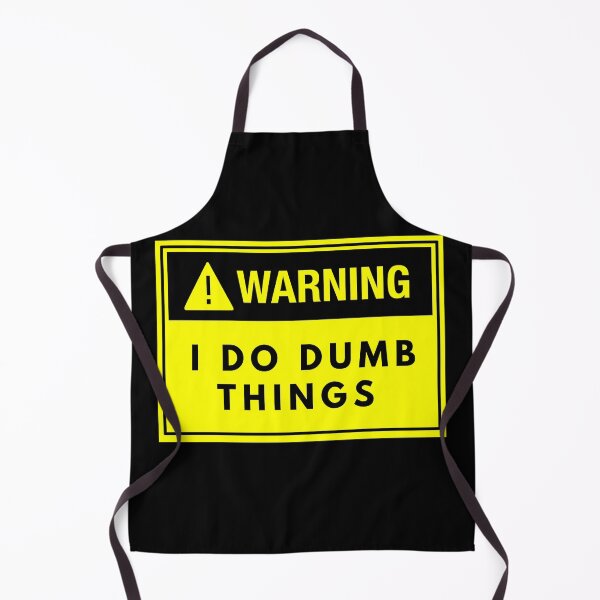 Item preview, Warning I Do Dumb Things Funny Yellow Sign designed and sold by kubix81.