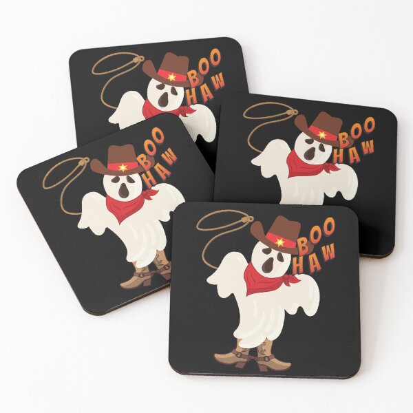 Item preview, Boohaw, funny cowboy halloween ghost designed and sold by reka88.