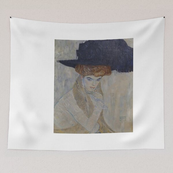 Item preview, Gustav Klimt Austrian painter  The Black-Feathered Hat (1910) designed and sold by TeeARTHY.