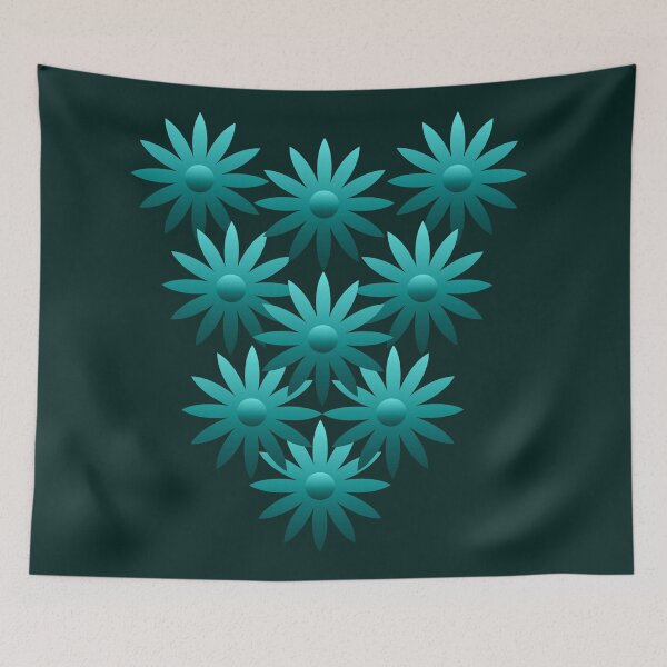Item preview, Light blue flowers designed and sold by Laura Greco.