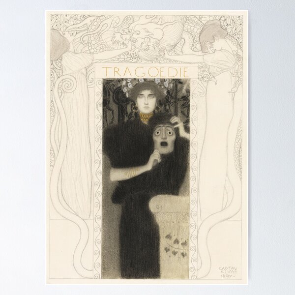 Item preview, Gustav Klimt peintre autrichien Tragödie (1897) designed and sold by TeeARTHY.