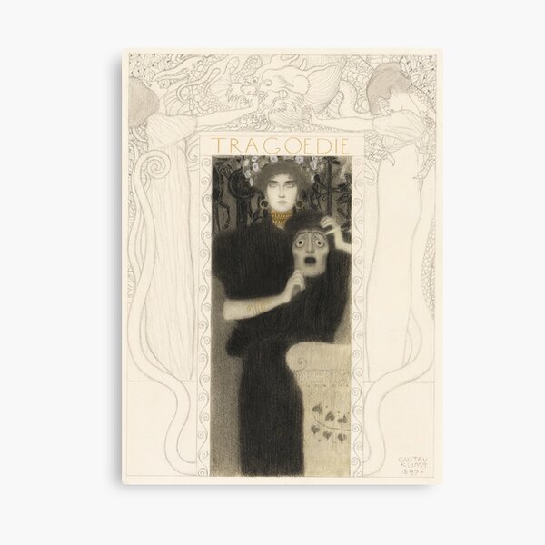 Aperçu de l'œuvre Gustav Klimt peintre autrichien Tragödie (1897) créée et vendue par TeeARTHY.