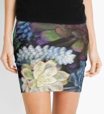 Colorful succulent garden Mini Skirt