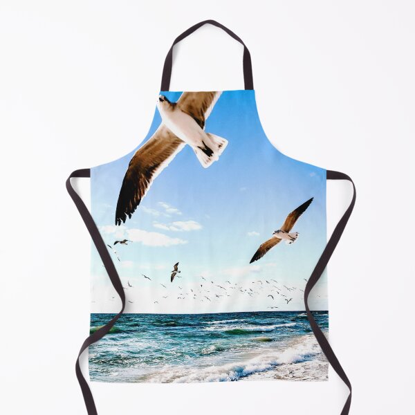 Item preview, WATERSCAPES #28 - Seagulls Flying Over Surf designed and sold by DEL-Productions.