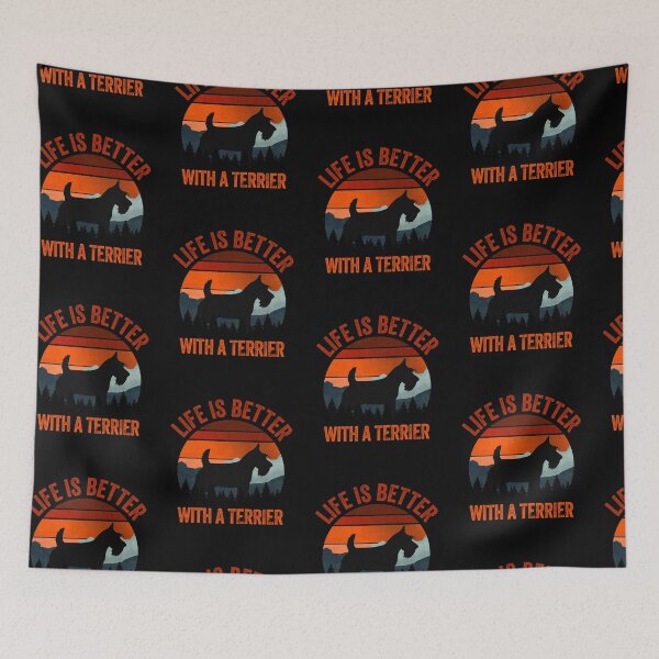 Item preview, Life Is Better With A Scottish Terrier Vintage Dog Gift  designed and sold by Guarddogdrive.