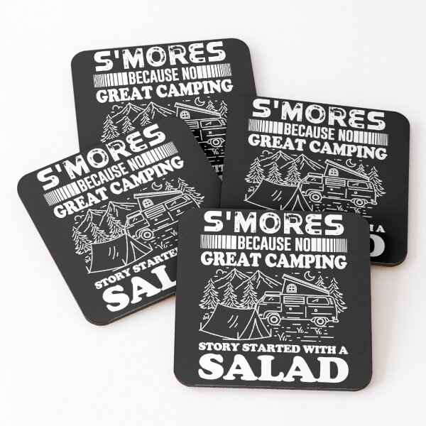 Item preview, Fun s'mores and camping art.  S'mores.  Becasue no great camping story started with a salad. designed and sold by Deano's Designs.