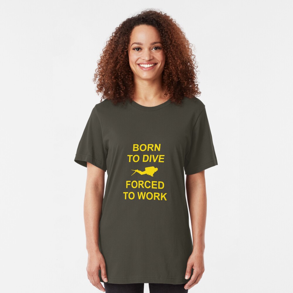 Born To Dive Slim Fit T-Shirt