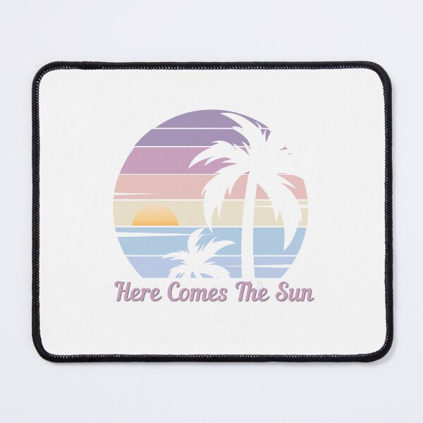 Item preview, Here Comes The Sun - Retro Palm Tree Sunrise, Good Vibes, Self Love designed and sold by Sun Sand & Sea Art.