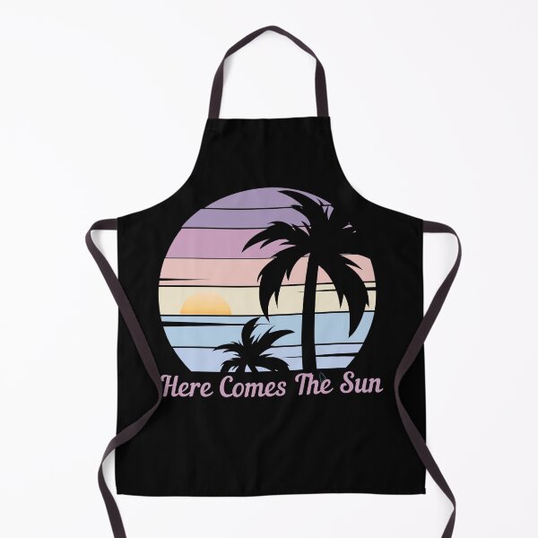 Item preview, Here Comes The Sun - Retro Palm Tree Sunrise, Good Vibes, Self Love designed and sold by Sun Sand & Sea Art.