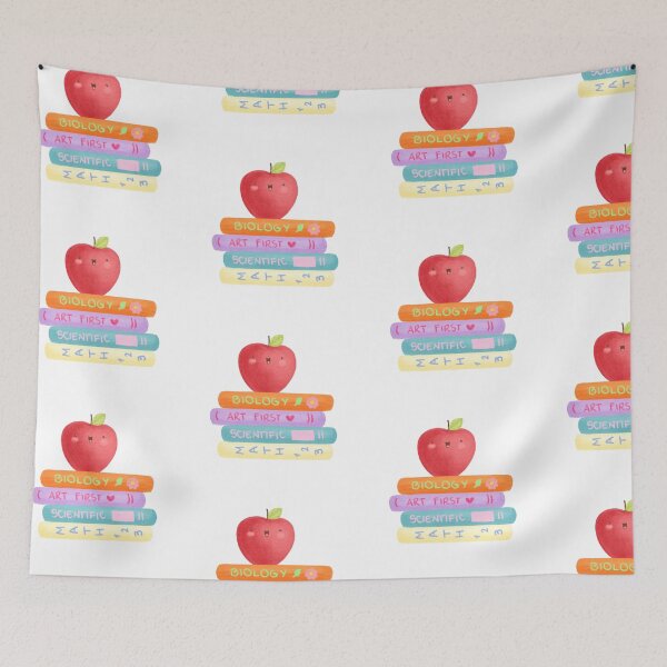 Item preview, Cute Back to School Apple and Books  designed and sold by Printblisshop.
