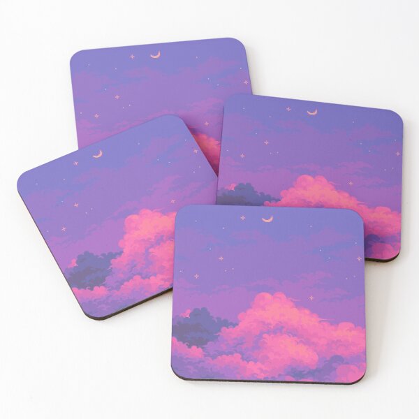 Item preview, Pink Sunset Clouds (Pixel Art) designed and sold by Tofu's Pixel Art Store.