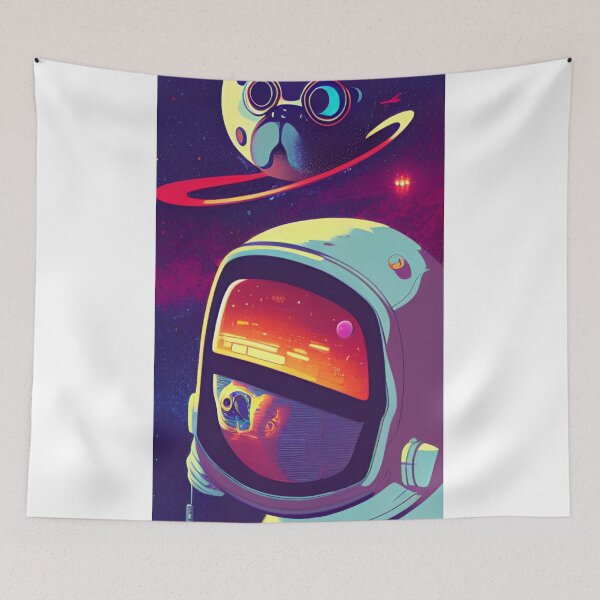Item preview, Space Cadet Discovers Pug Planet designed and sold by Kaitlinsmerch.