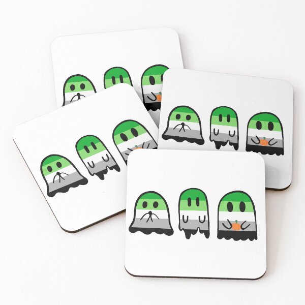 Item preview, Aromantic Pride Ghost Trio designed and sold by mgietzen.