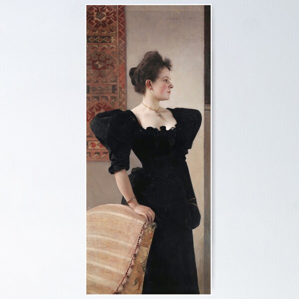 Aperçu de l'œuvre  Gustav Klimt peintre autrichien Portrait de dame (Marie Breunig) (1894) créée et vendue par TeeARTHY.