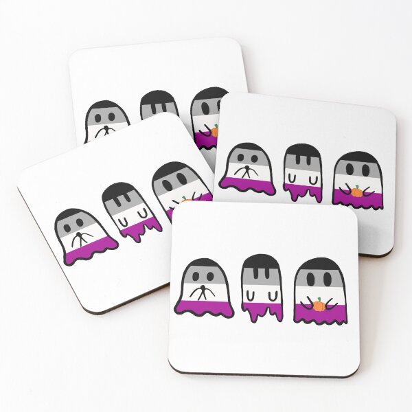 Item preview, Asexual Pride Ghost Trio designed and sold by mgietzen.