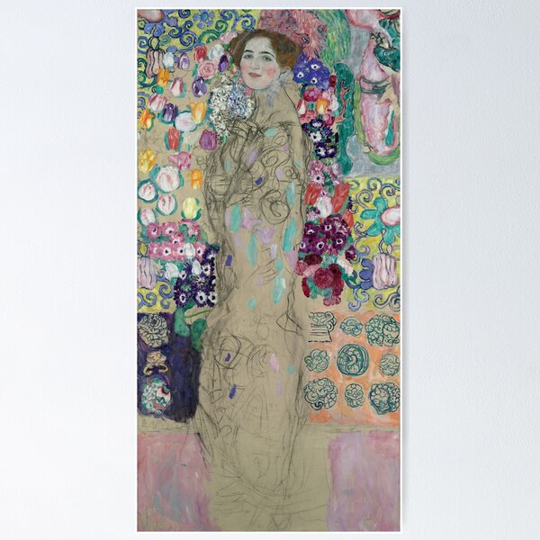 Aperçu de l'œuvre  Gustav Klimt peintre autrichien Portrait posthume de Ria Munk III (ca 1917 - 1918) créée et vendue par TeeARTHY.