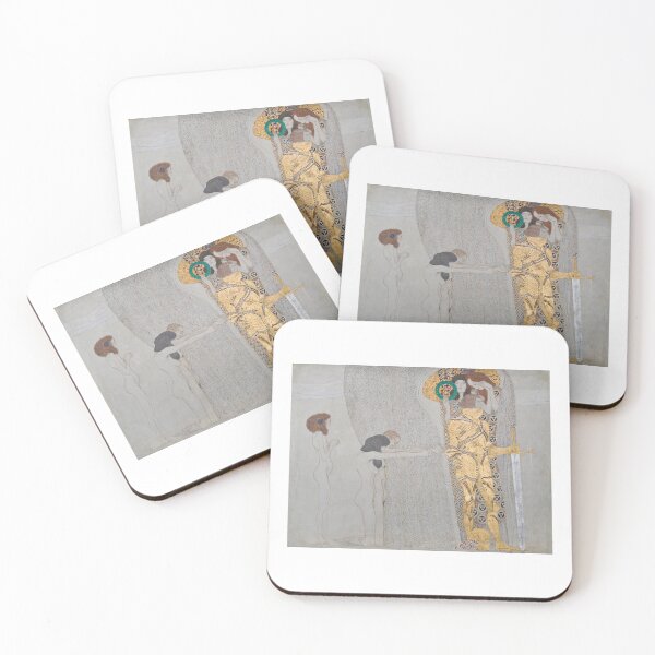 Item preview, Gustav Klimt Austrian painter Beethovenfries; ‘Die Leiden der schwachen Menschheit’ und ‘Der wohlgerüstete Starke’ (Tafel 3, linke Langwand) (1901) designed and sold by TeeARTHY.