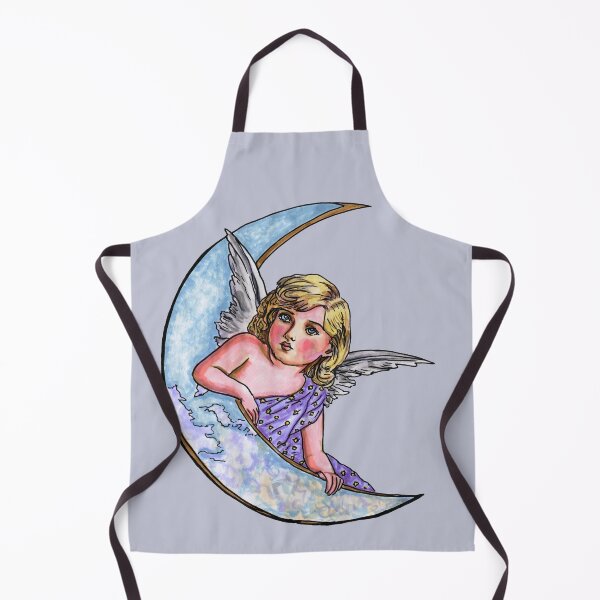 Item preview, Cherub Angel Girl on the Moon designed and sold by creategoodluck.