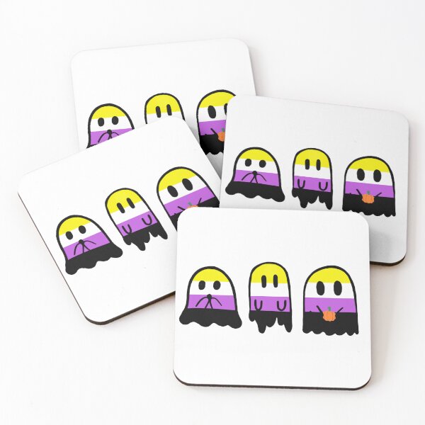 Item preview, Non-Binary Pride Ghost Trio designed and sold by mgietzen.