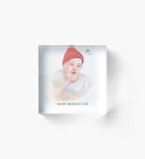 RapMonster BTS Autograph Acrylic Block