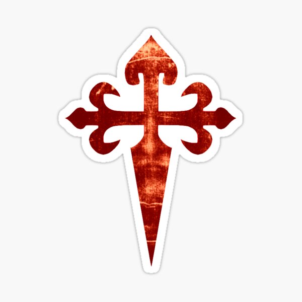 "St. James Holy Cross with the Face of Jesus" Sticker for Sale by