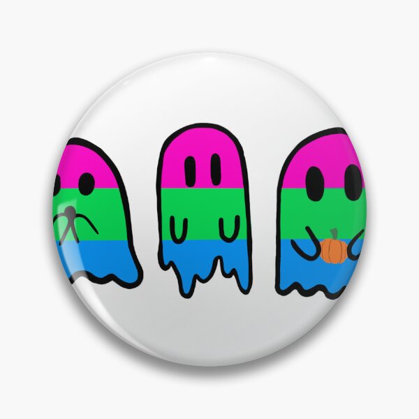 Artikelvorschau, Polysexual Pride Ghost Trio entworfen und verkauft von mgietzen.