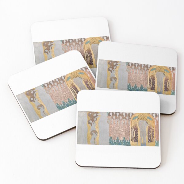 Item preview, Gustav Klimt Austrian painter Beethovenfries; ‘Die Künste’, ‘Paradieschor’ und ‘Umarmung’ (Tafel 8, rechte Langwand) (1901) designed and sold by TeeARTHY.