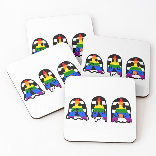 Item preview, Straight Ally Pride Ghost Trio designed and sold by mgietzen.