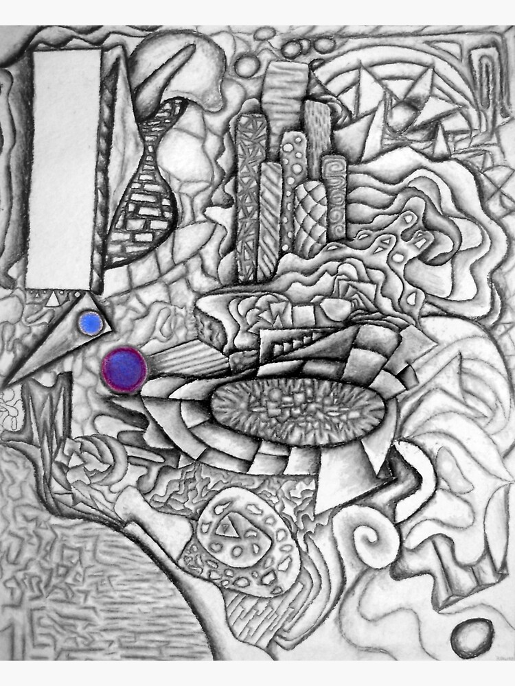 Urban Tapestry, abstract, pastel on paper by rvalluzzi