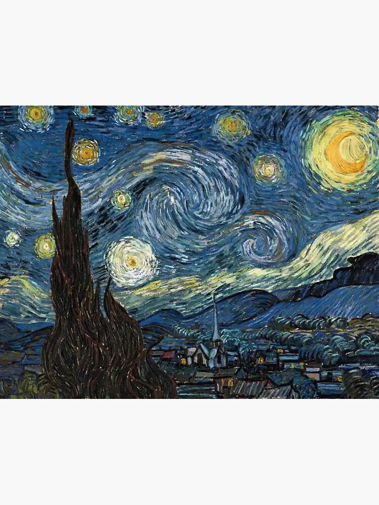 The Starry Night Painting by Vincent van Gogh (vibrant