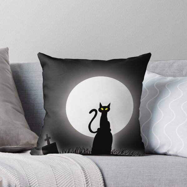 Item preview, Spooky Halloween Cat on a Tombstone  designed and sold by Eslimm.