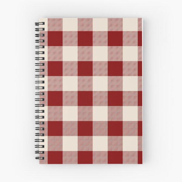 Item preview, Buffalo Check Dark Red And Vintage White Plaid Wide Stripes designed and sold by rewstudio.