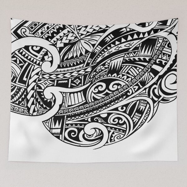 Item preview, Hawaiian Black Tribal Tattoos 3425 designed and sold by sunnthreads.
