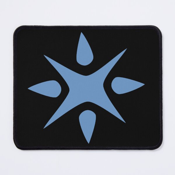 Item preview, Large Geometric abstract snowflake in blue designed and sold by AngelDawnDesign.