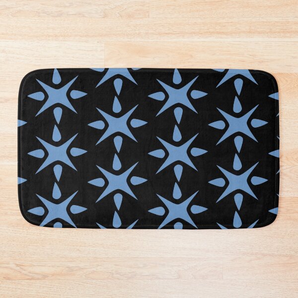 Item preview, Large Geometric abstract snowflake in blue designed and sold by AngelDawnDesign.