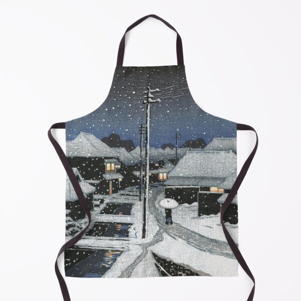 Item preview, Evening Snow at Terajima Village by Kawase Hasui designed and sold by Takeda-art.