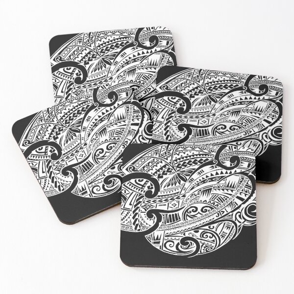 Item preview,  Hawaiian White Tribal Tattoos 3426 designed and sold by sunnthreads.