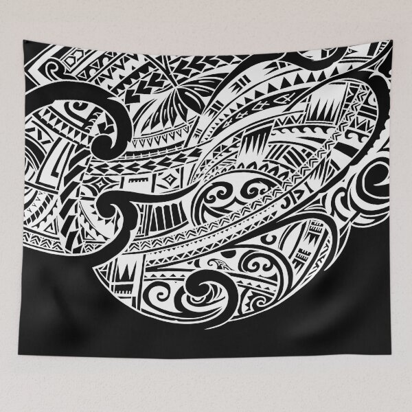 Item preview,  Hawaiian White Tribal Tattoos 3426 designed and sold by sunnthreads.