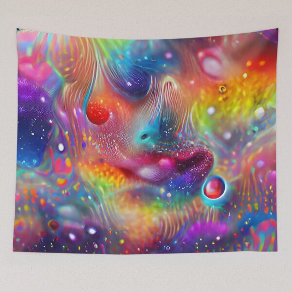 Item preview, Hyper Colour Acid Rain designed and sold by nocturnAIArt.