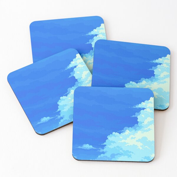 Item preview, Clear Blue Sky Clouds (Pixel Art) designed and sold by Tofu's Pixel Art Store.