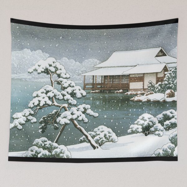 Item preview, Snow at Kiyosumi Garden by Kawase Hasui designed and sold by Takeda-art.