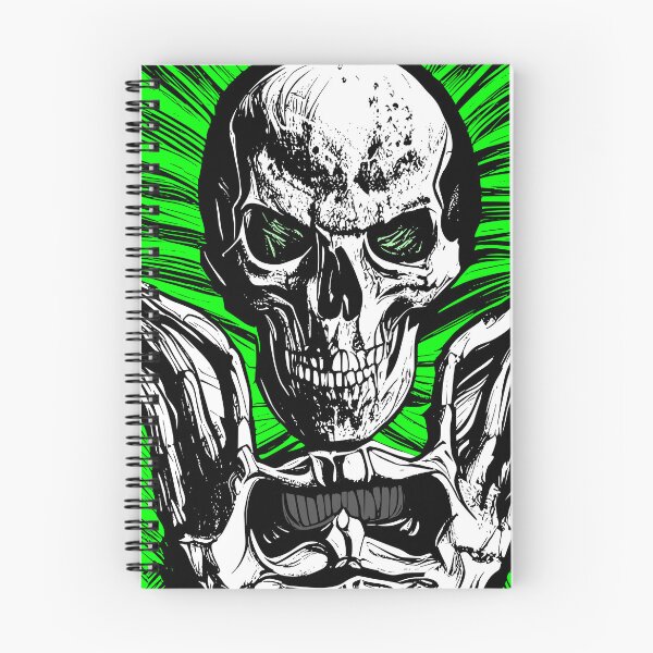 Item preview, Corrupt Skeleton with Green Background designed and sold by HalloweenThings.
