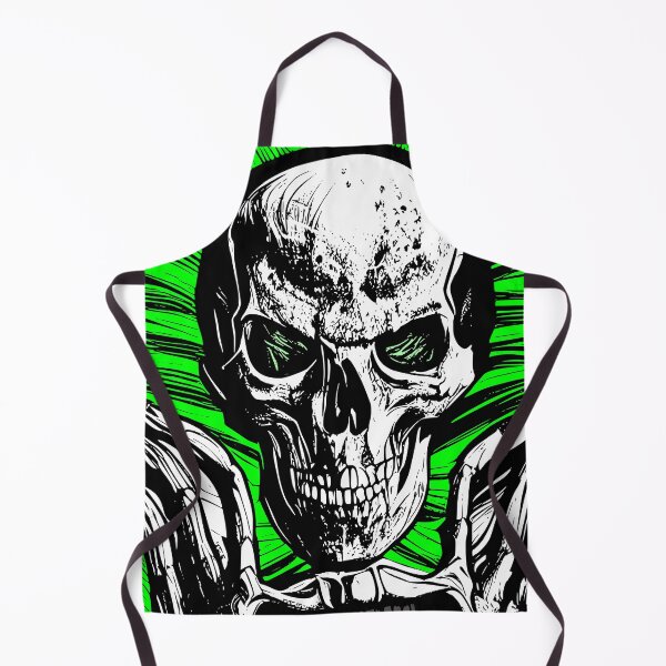 Item preview, Corrupt Skeleton with Green Background designed and sold by HalloweenThings.
