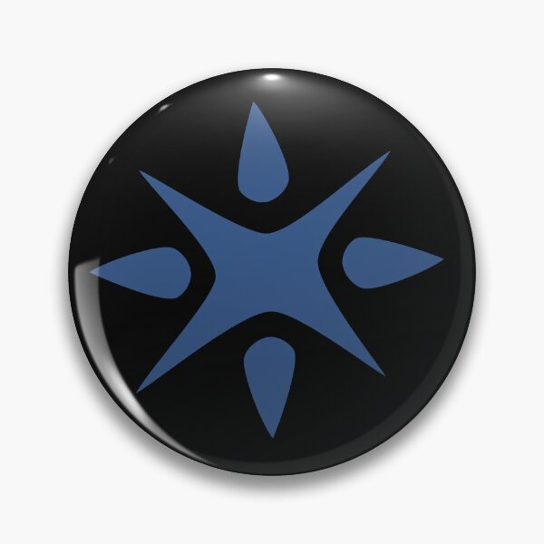 Item preview, Large Geometric abstract snowflake in steel blue designed and sold by AngelDawnDesign.